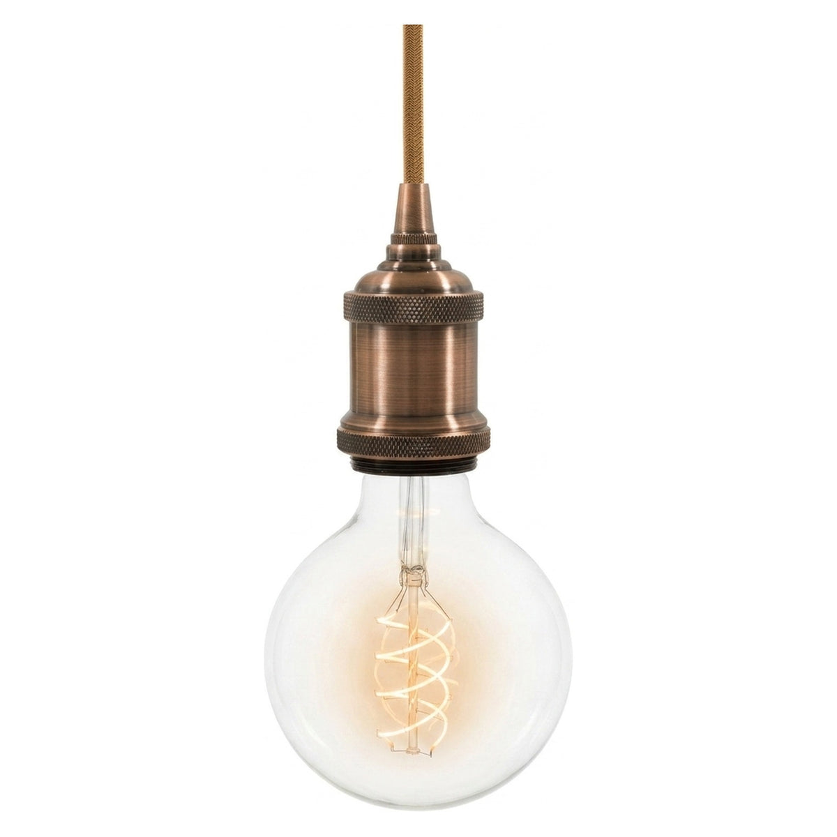 Oprawka E27 aluminiowa vintage — Miedź