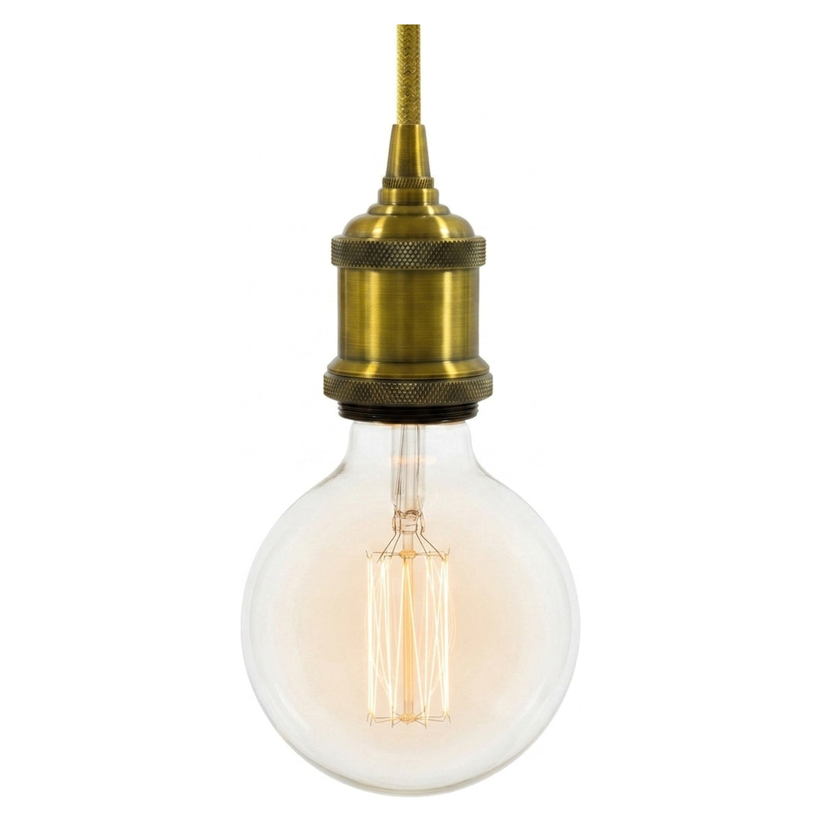 Oprawka E27 aluminiowa vintage — Mosiądz