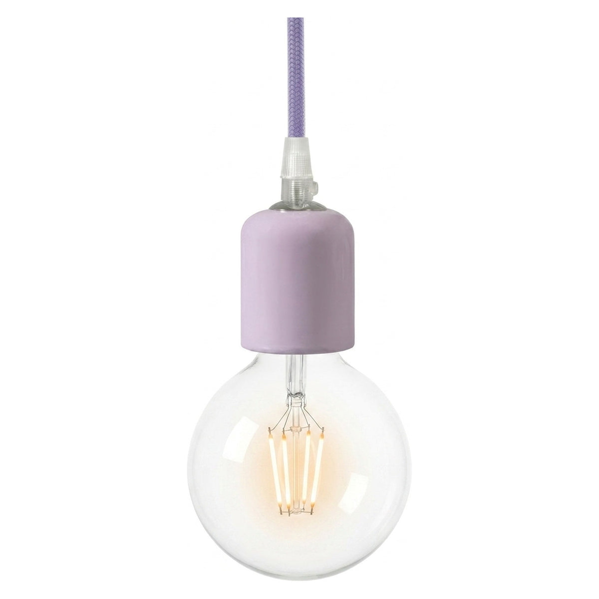 Oprawka E27 ceramiczna — Liliowy
