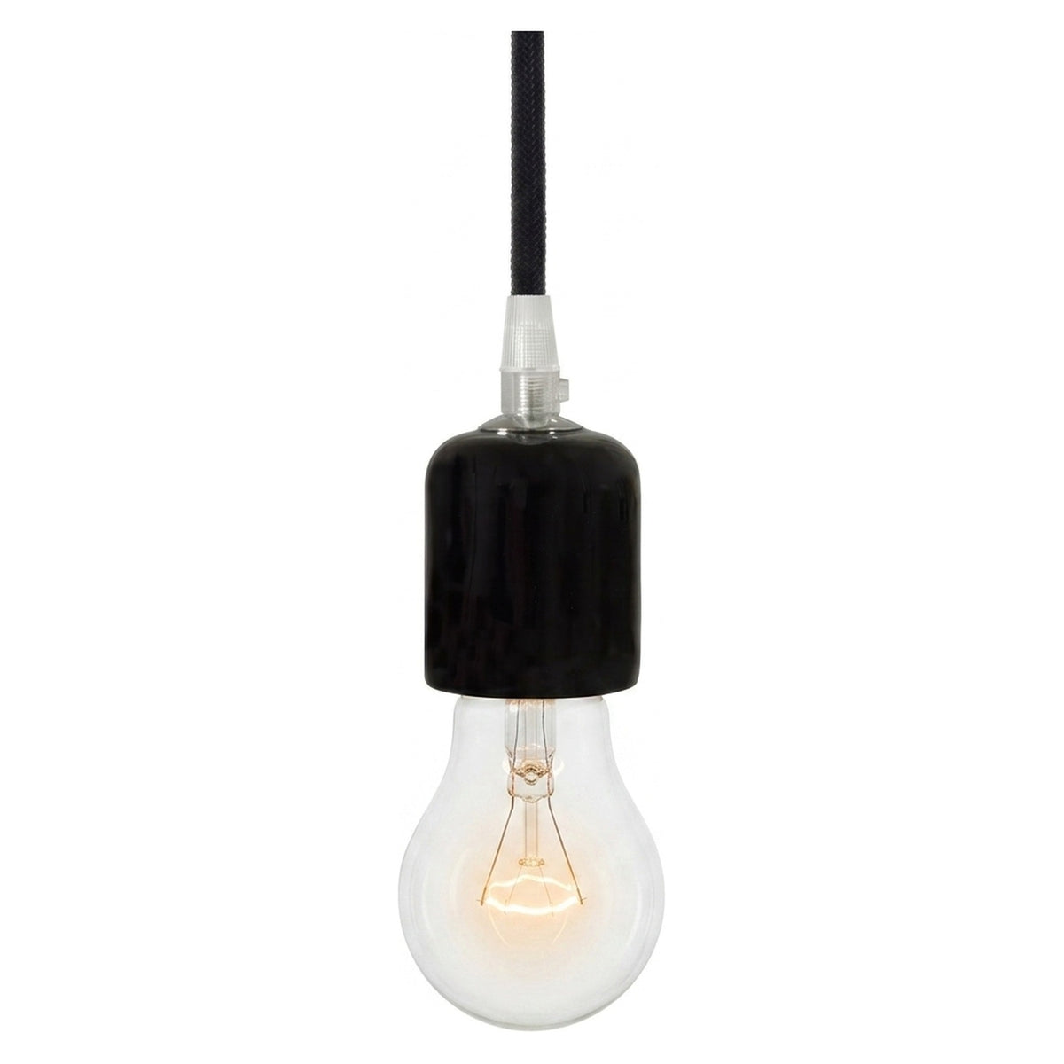 Oprawka E27 ceramiczna — Czarny