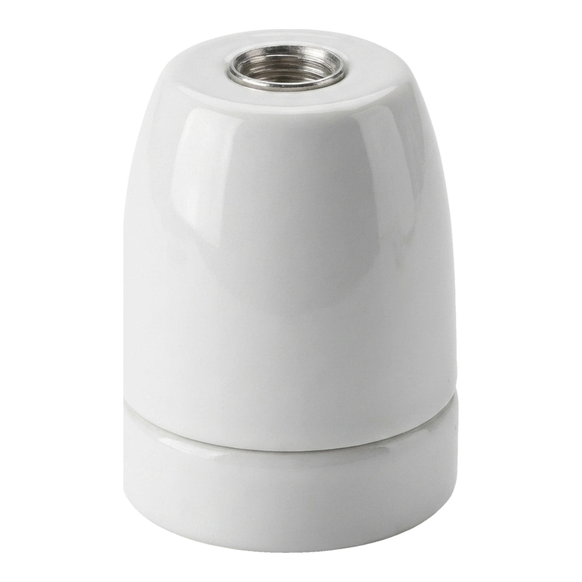 Oprawka E27 porcelanowa — Biały