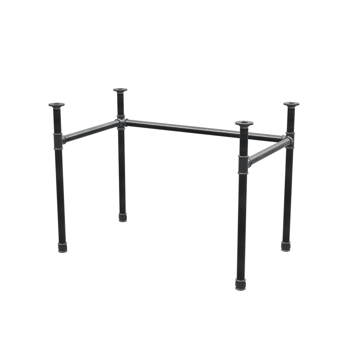 Podstawa biurka, rama w kształcie U, żeliwo i stal Ø 34 mm, 102 × 62 cm, wysokość 72 cm
