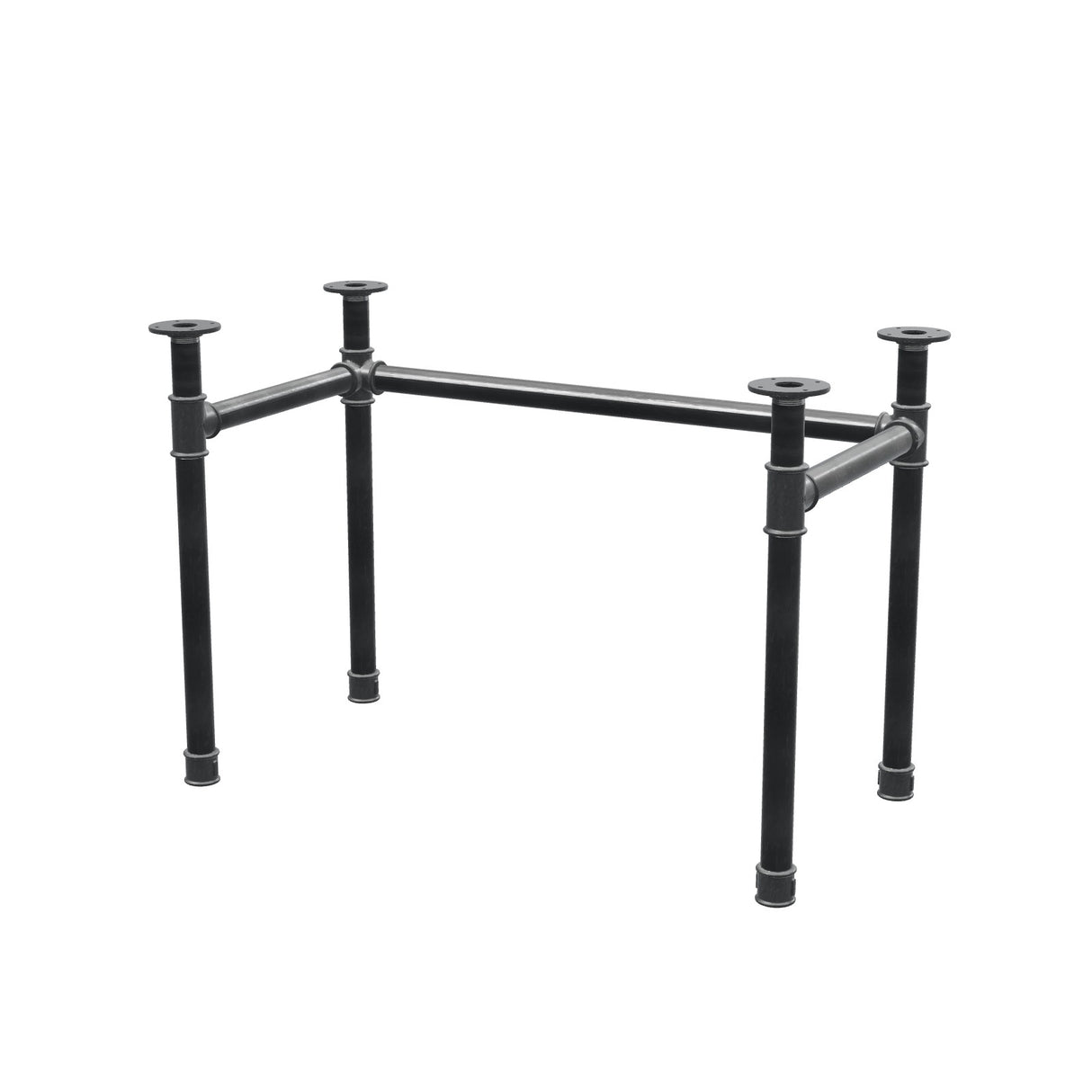 Podstawa biurka, rama w kształcie U, żeliwo i stal Ø 42 mm, 106 × 56 cm, wysokość 70 cm