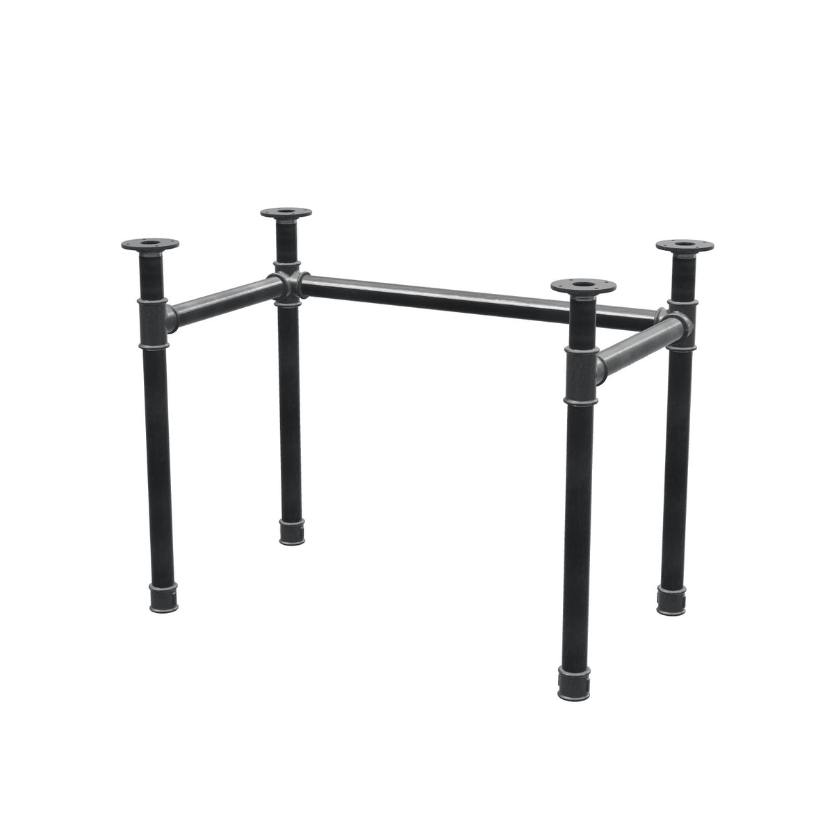 Podstawa biurka, rama w kształcie U, żeliwo i stal Ø 42 mm, 96 × 56 cm, wysokość 70 cm