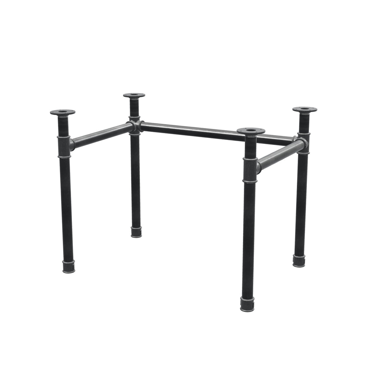 Podstawa biurka, rama w kształcie U, żeliwo i stal Ø 42 mm, 96 × 66 cm, wysokość 70 cm