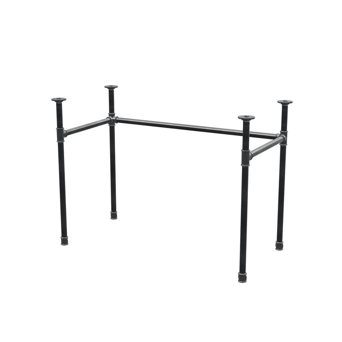 Podstawa biurka, rama w kształcie U, żeliwo i stal Ø 27 mm, 101 × 51 cm, wysokość 71 cm
