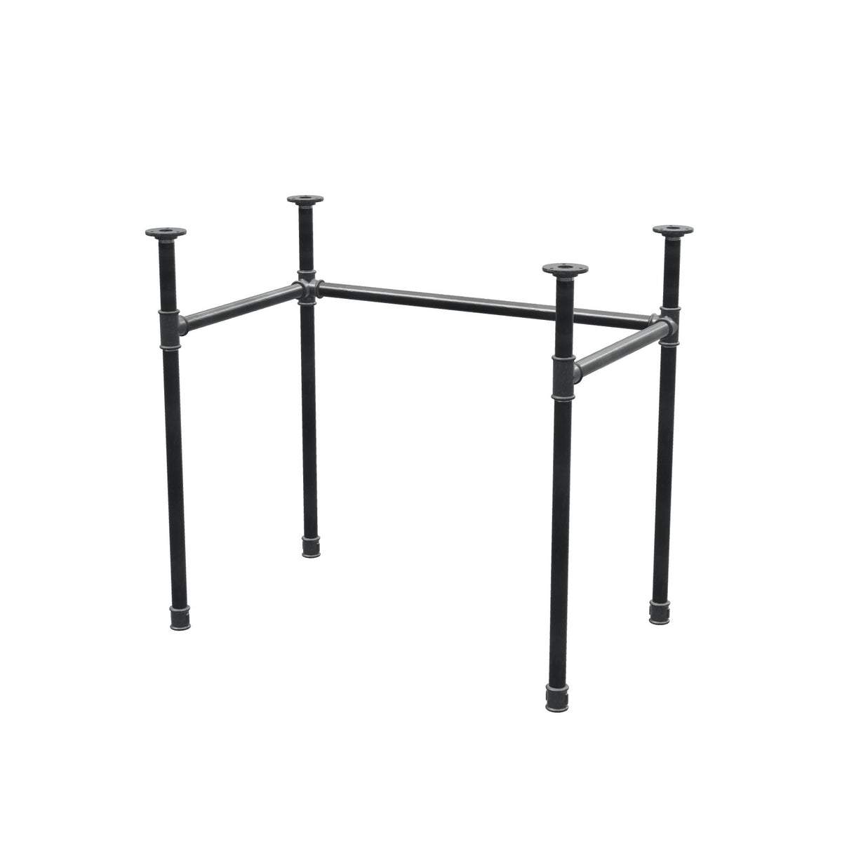 Podstawa biurka, rama w kształcie U, żeliwo i stal Ø 27 mm, 81 × 51 cm, wysokość 71 cm