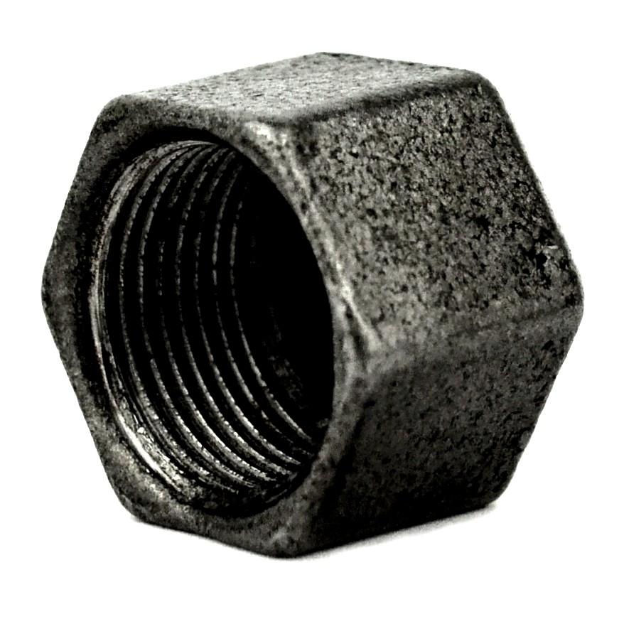 Bouchon femelle fonte noire Premium - raccord de plomberie fileté - vue 3