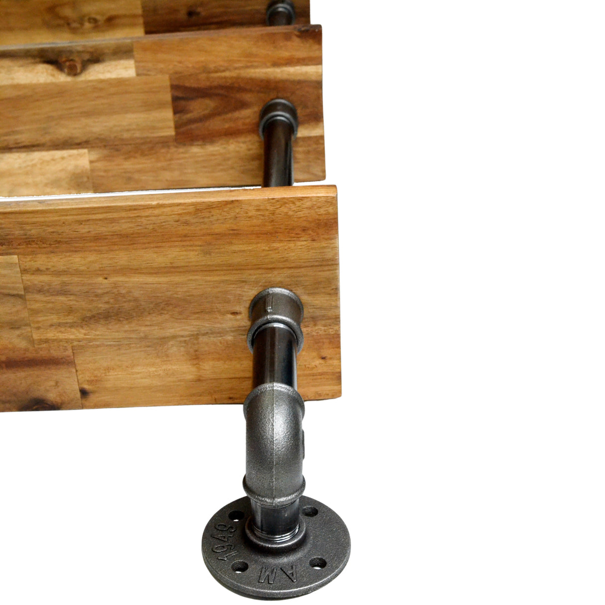 Kit étagères faible profondeur - mural ou sur pied - sur-mesure - étagère en raccords de plomberie style industriel