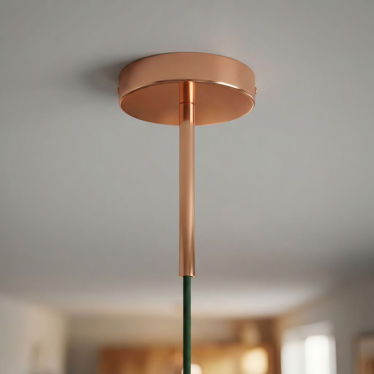 Rozeta cylindryczna z metalu z dławikiem 15 cm — Miedź