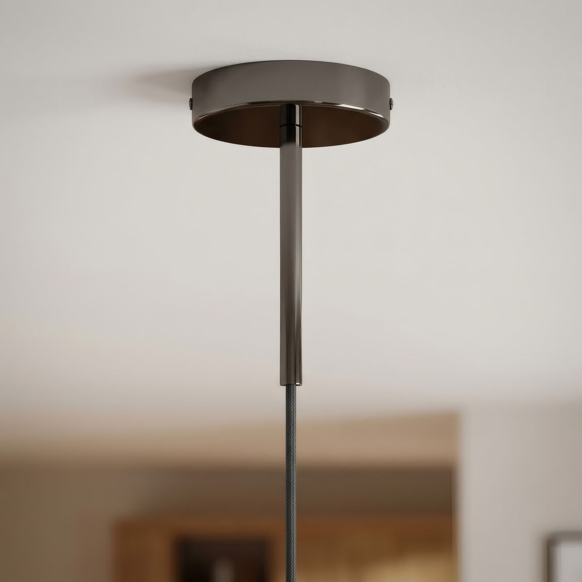 Rozeta cylindryczna z metalu z dławikiem 15 cm — Czarna perła