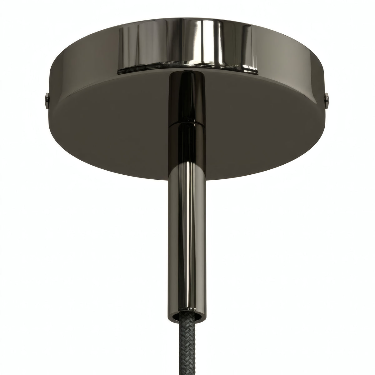 Rozeta cylindryczna z metalu z dławikiem 7 cm — Czarna perła