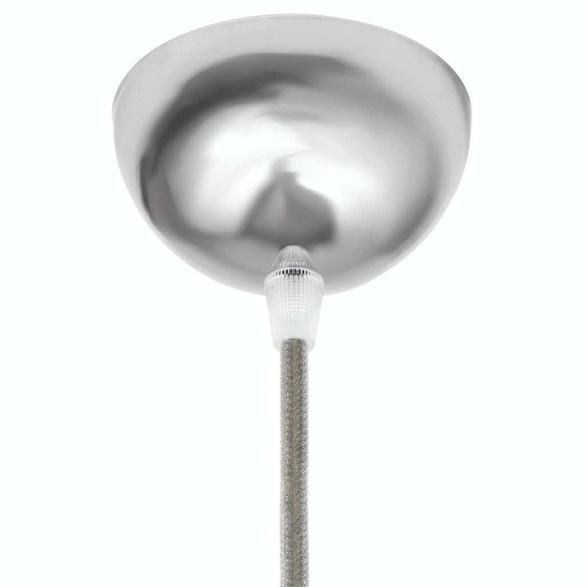 Rozeta półkulista z metalu, Ø 100 mm — Chrom