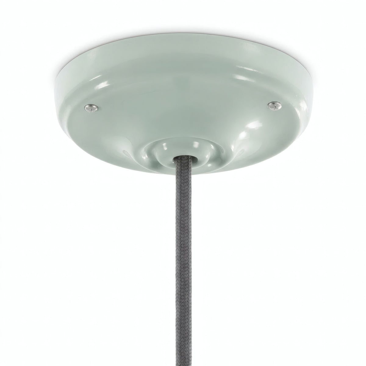 Porcelanowa rozeta z zestawem mocującym, Ø 105 mm — Szałwiowy