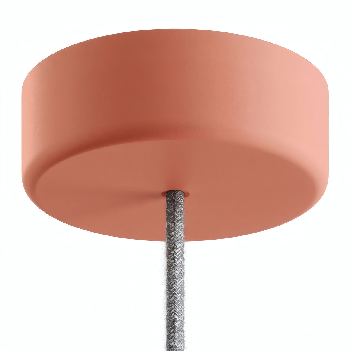 Silikonowa rozeta zewnętrzna IP65, Ø 125 mm — Łososiowy