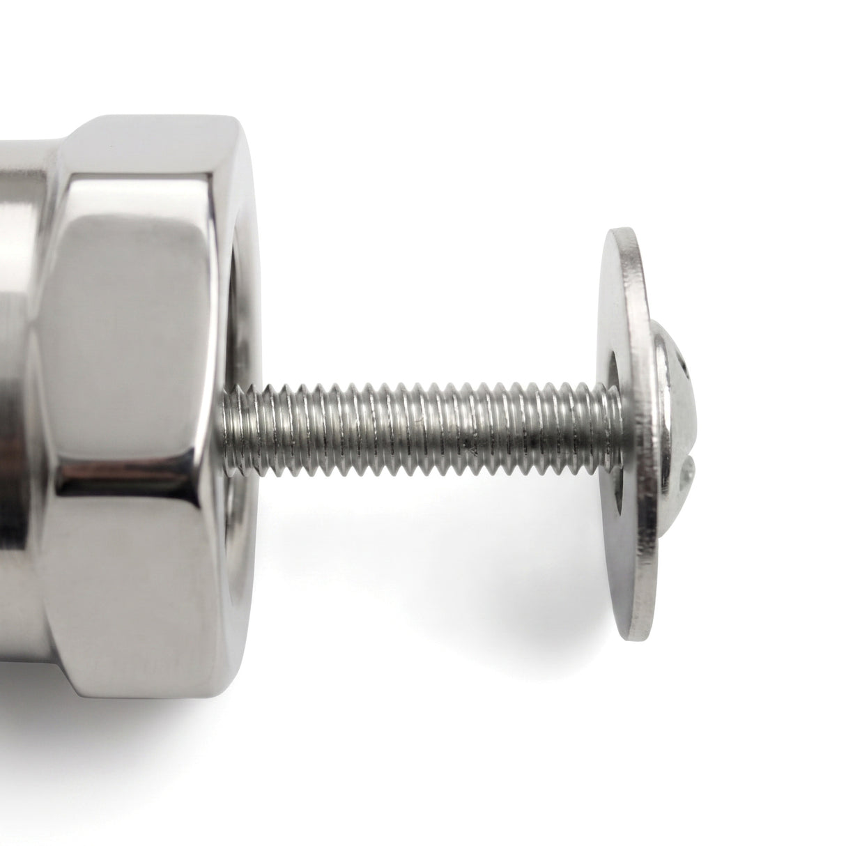 Visserie inox de fixation du bouton de meuble volant
