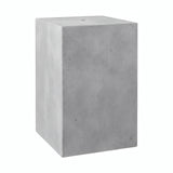 Klosz sześcienny z cementu z oprawką E27 — Jasny cement