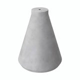 Klosz lejkowy z cementu z oprawką E27 — Jasny cement