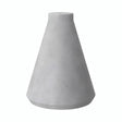 Klosz lejkowy z cementu z oprawką E27 — Jasny cement