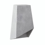 Klosz pryzmatyczny z cementu z oprawką E27 — Jasny cement