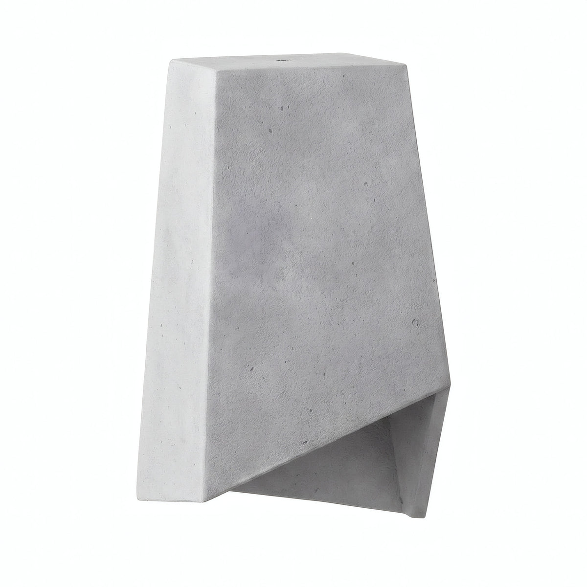 Klosz pryzmatyczny z cementu z oprawką E27 — Jasny cement