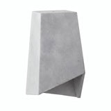 Klosz pryzmatyczny z cementu z oprawką E27 — Jasny cement