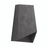 Klosz pryzmatyczny z cementu z oprawką E27 — Ciemny cement
