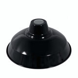 Klosz stożkowy z malowanego metalu Ø 30 cm do oprawki E27 — Czarny