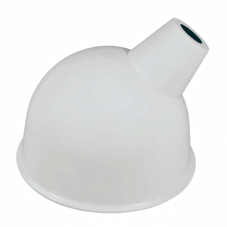 Klosz emaliowany ze skośnym wylotem Ø 30 cm do oprawki E27 — Biały