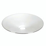 Płaski klosz z emaliowanego metalu Ø 30 cm do oprawki E27 — Biały i czarny