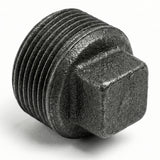 Bouchon mâle sans butée fonte noire — vue 3/4 arrière