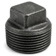 Bouchon mâle sans butée fonte noire — vue de face