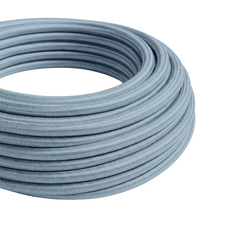 Okrągły kabel w oplocie bawełnianym – Oceaniczny niebieski