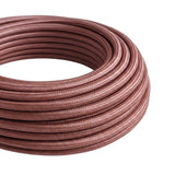 Okrągły kabel w oplocie bawełnianym – Marsala
