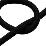 Okrągły kabel w oplocie bawełnianym – Węglowa czerń