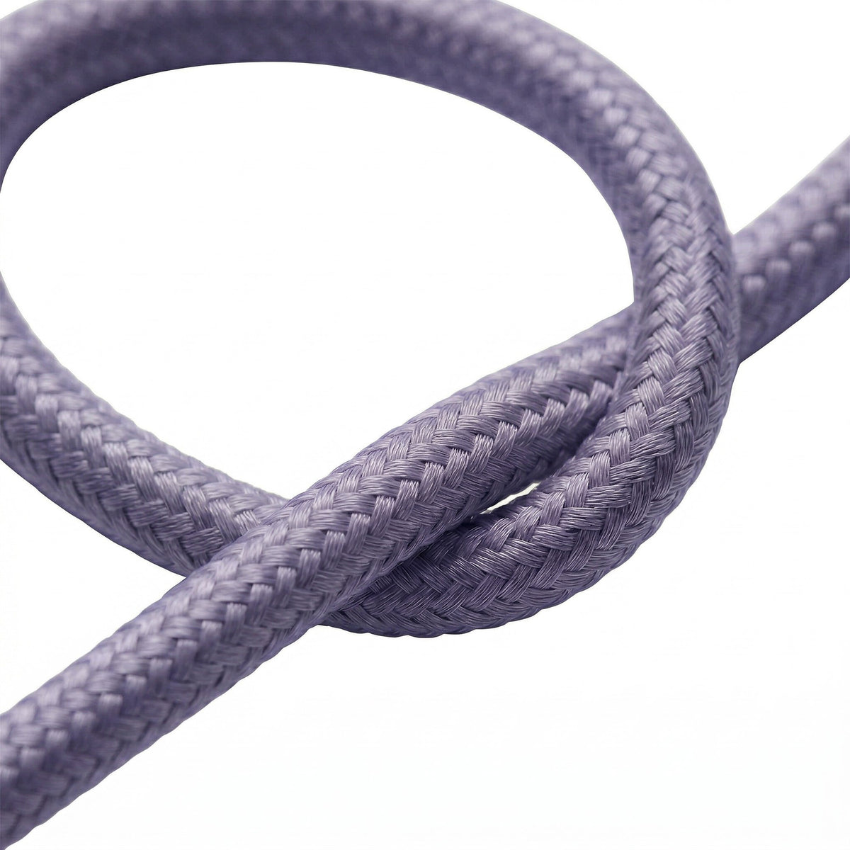 Okrągły kabel w oplocie z efektem jedwabiu – Lawendowy