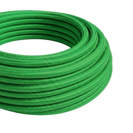 Kabel w oplocie z efektem jedwabiu – Zieleń łąkowa