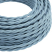 Skręcany kabel w oplocie bawełnianym – Oceaniczny niebieski