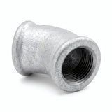 Coude 45° F/F fonte galvanisée - photo produit fond blanc 16