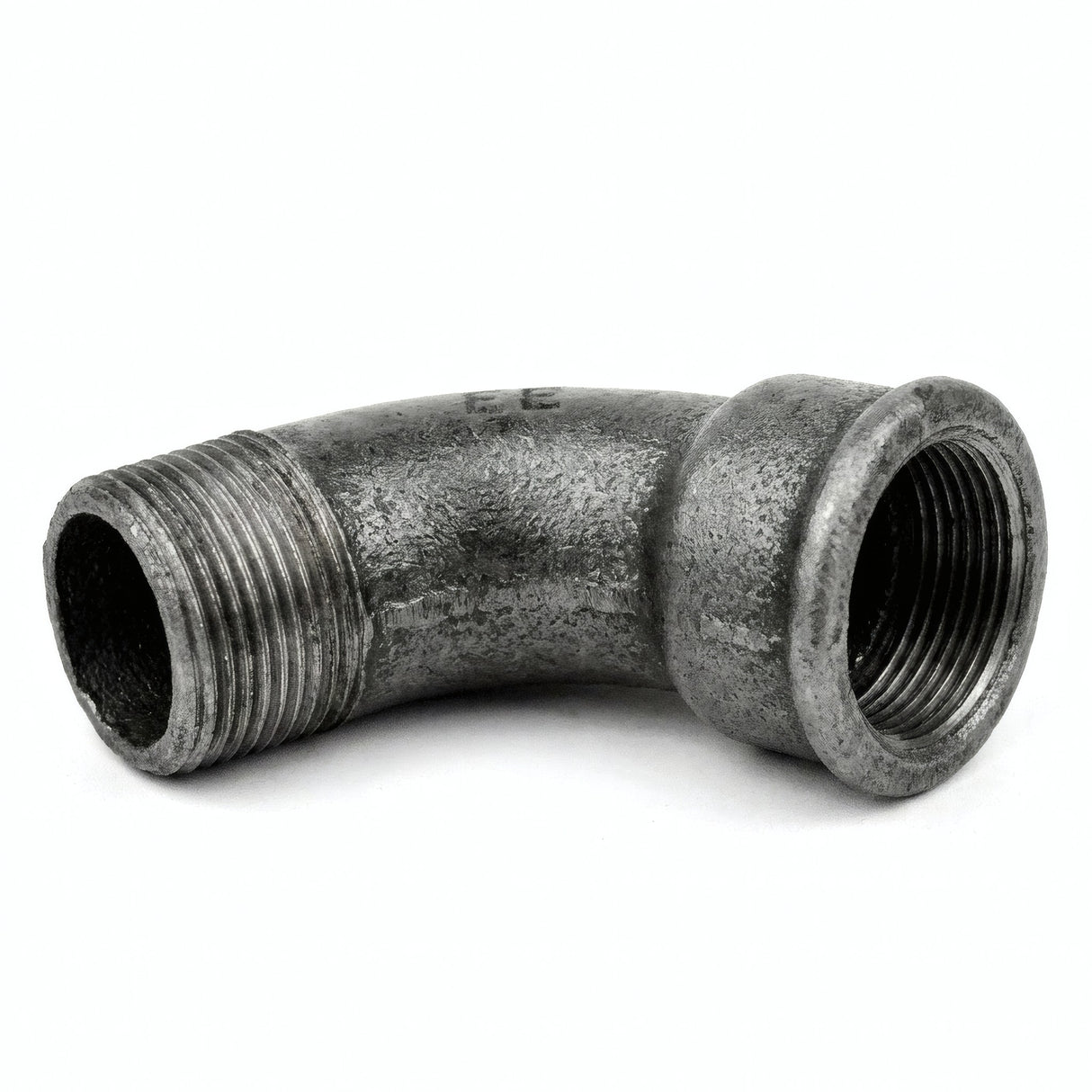 Coude grand rayon 45° M/F fonte noire - photo produit fond blanc 8