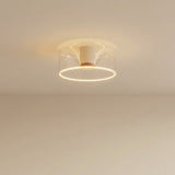 Żarówka LED donut E27 z przezroczystego szkła, Ø 195 mm, pod sufitem, miękkie ciepłe światło