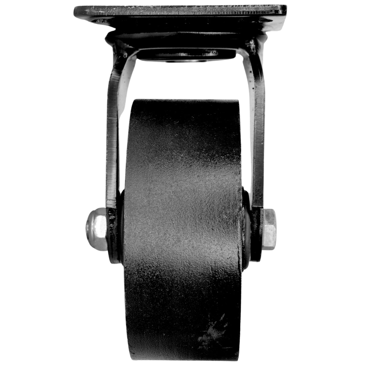 Roulette en fonte noire pour meuble industriel DIY