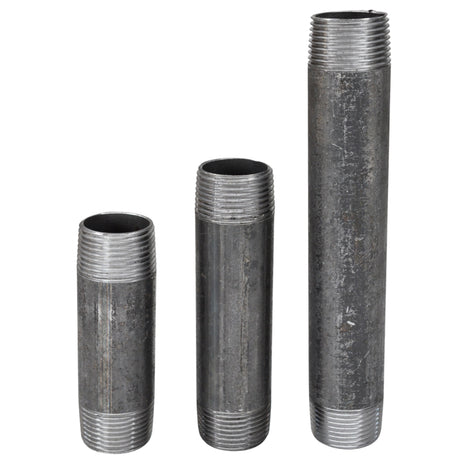 Destockage - Tube 3/4'' - Choix 2 - 20x27mm acier noir - fileté - tube acier noir fileté pour plomberie et déco