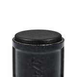 Czarna zaślepka lamelowa w malowanej na czarno mufie deco 3/4″