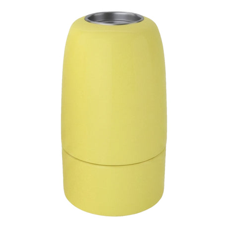 Oprawka E14 porcelanowa — Żółty