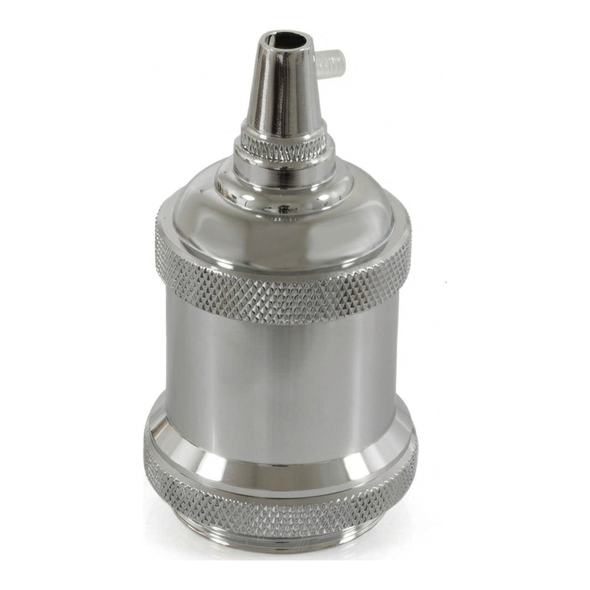 Oprawka E27 aluminiowa vintage — Chrom
