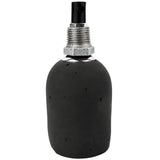 Zestaw oprawki E27 betonowej w kolorze antracytowym na złączce z żeliwa ocynkowanego 1/2'' (15x21mm) z gwintem zewnętrznym