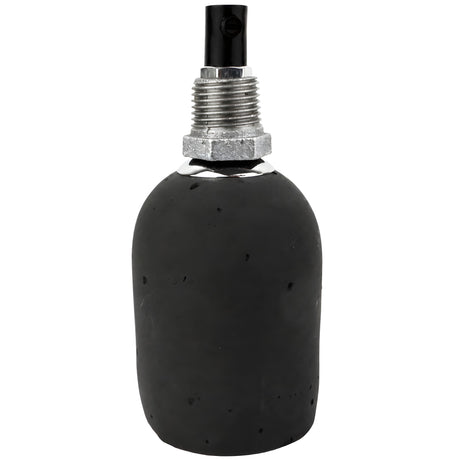 Zestaw oprawki E27 betonowej w kolorze antracytowym na złączce z żeliwa ocynkowanego 1/2'' (15x21mm) z gwintem zewnętrznym