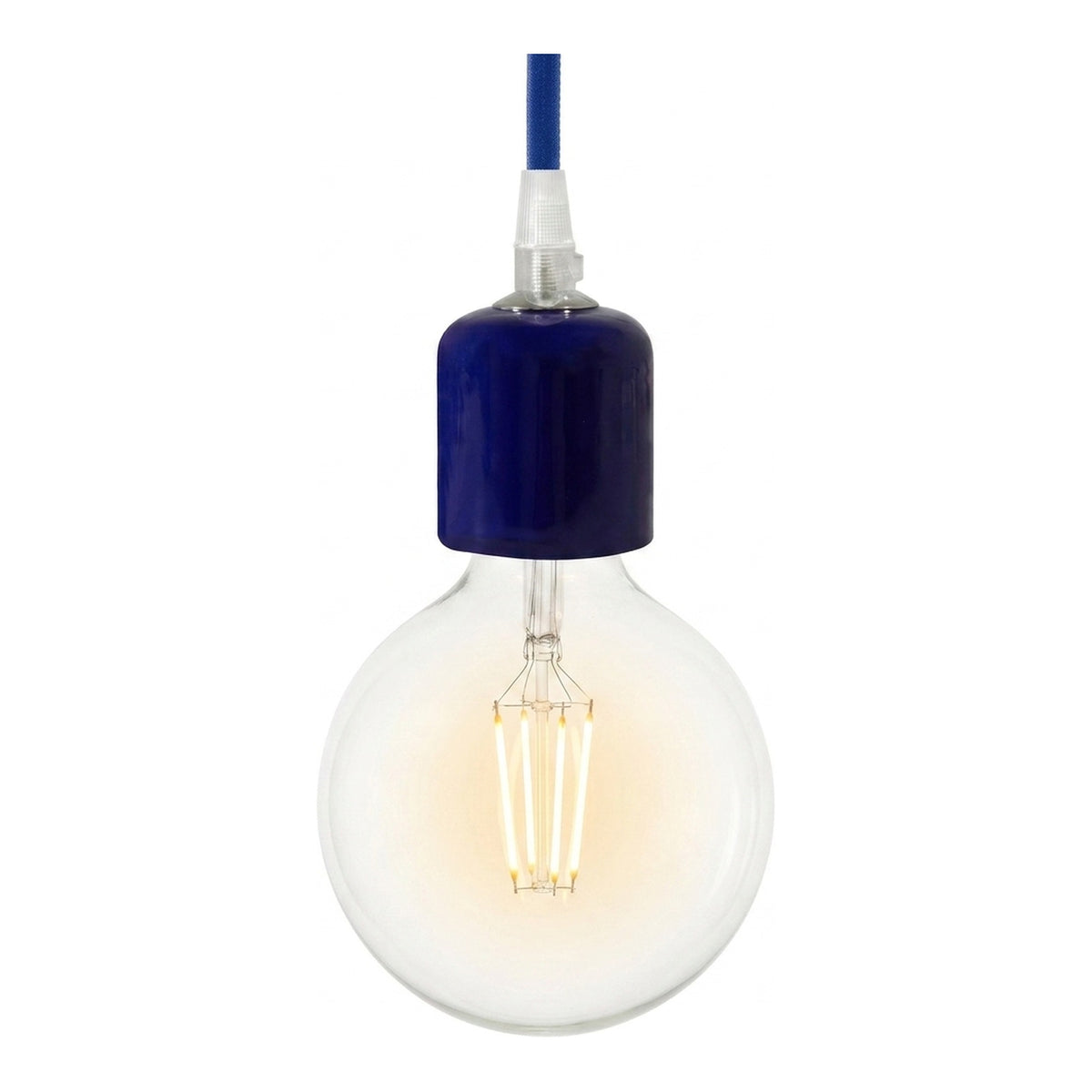 Oprawka E27 ceramiczna — Niebieski