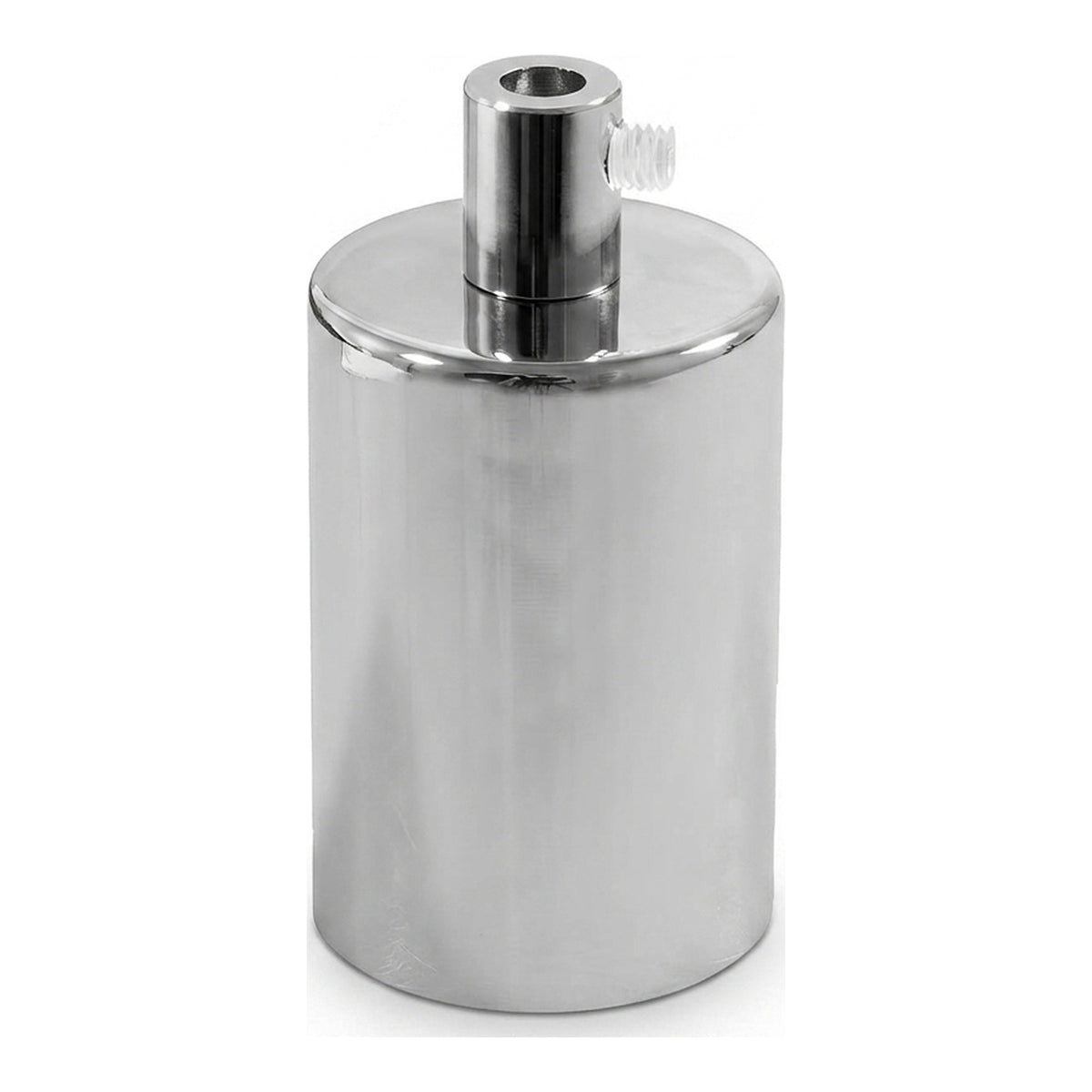 Oprawka E27 cylindryczna metalowa — Cylindryczny metalowy / Chrom